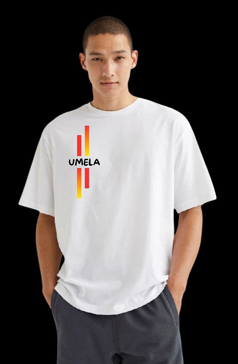 UMELA Kaos Stripe - Black White