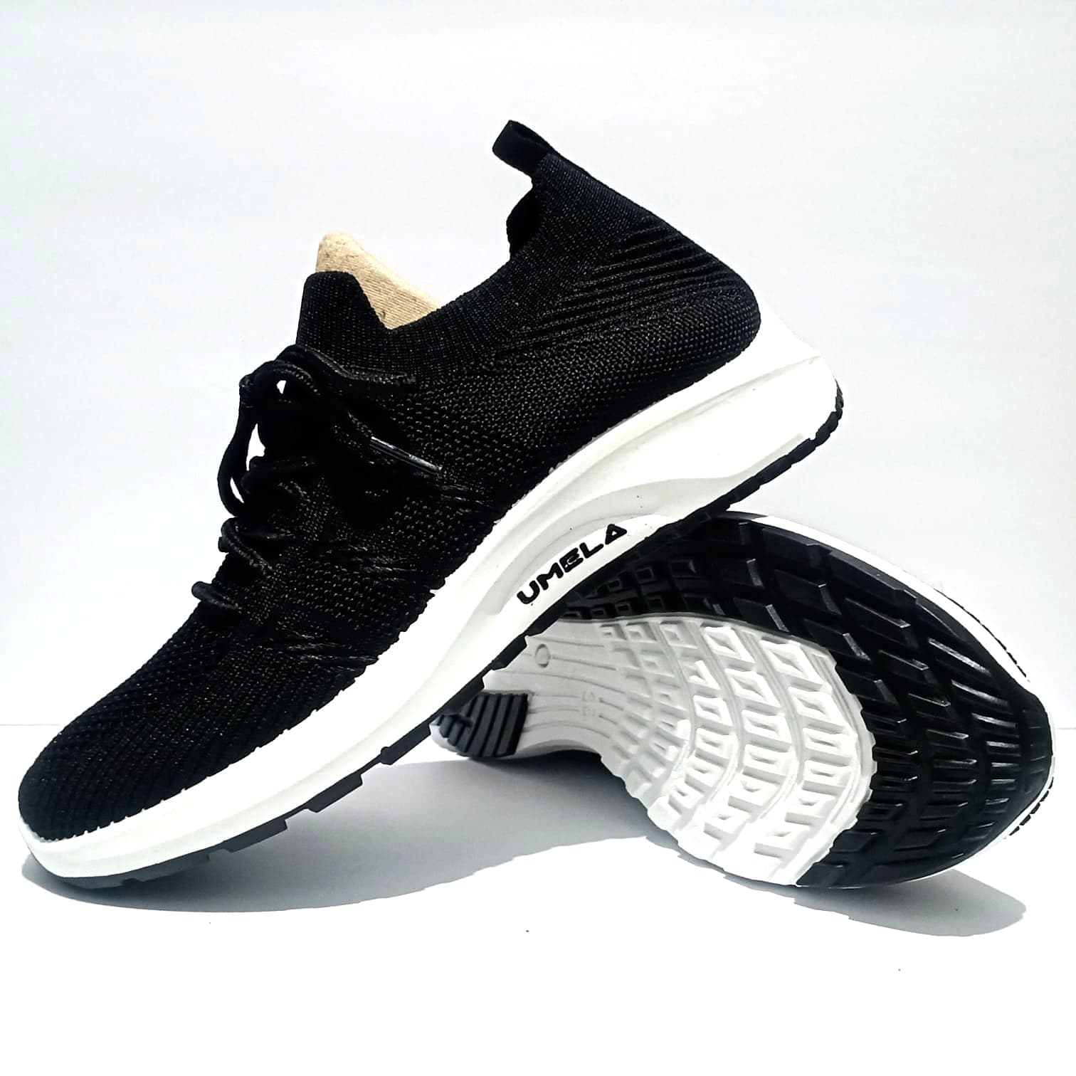 UMELA Knit Slip-On - Black White